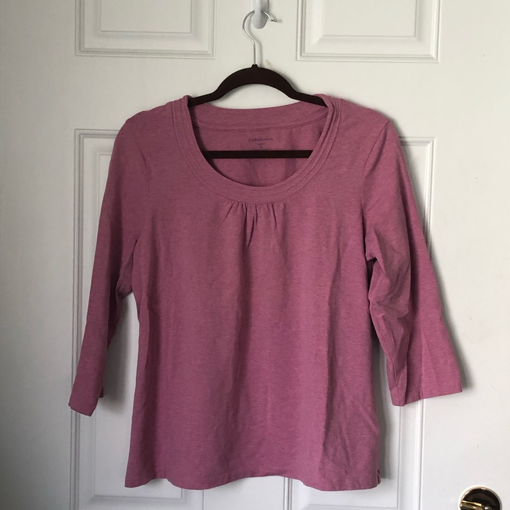 Heather Pink Top